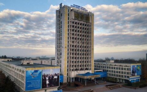 Алматы, здание, КазНУ, город
