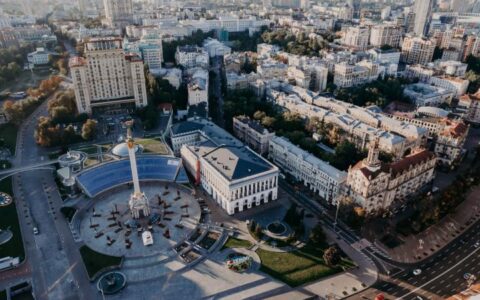 Киев, город, здание, улица