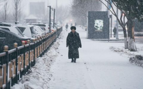 погода, снег, Казахстан, похолодание