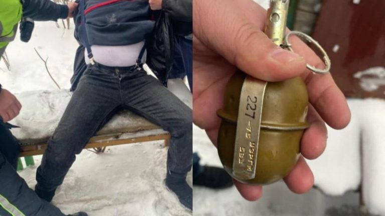 Хулиган с гранатой