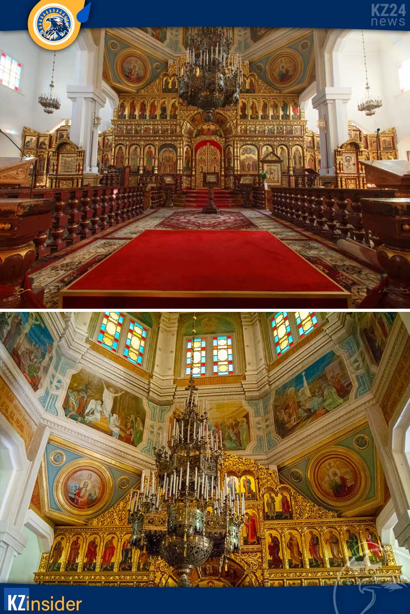 Вознесенский кафедральный собор алматы внутри