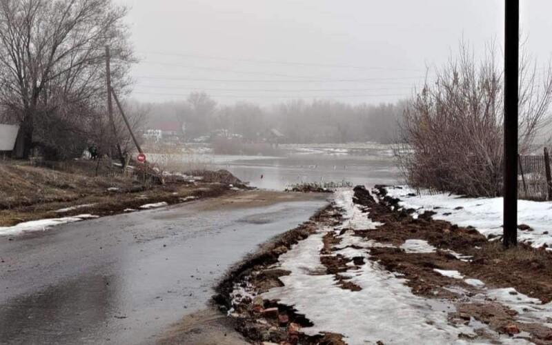Уровень воды в реке Шанган