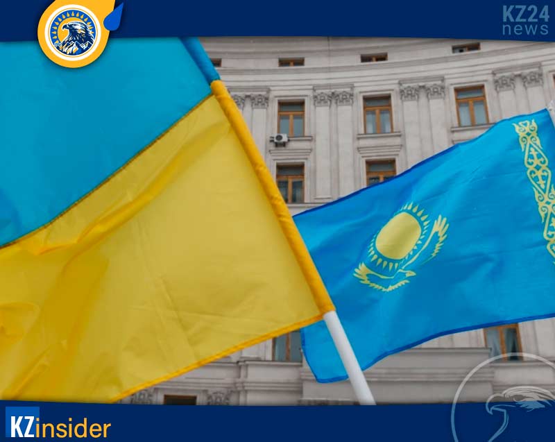 Украинский флаг в Казахстане
