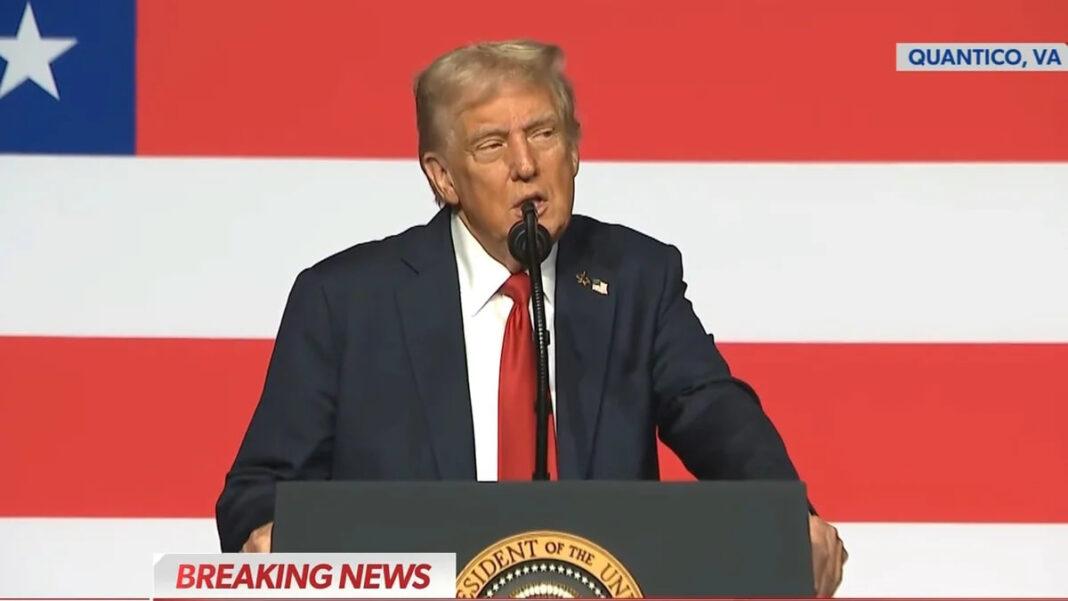 Выступление Трампа перед военными