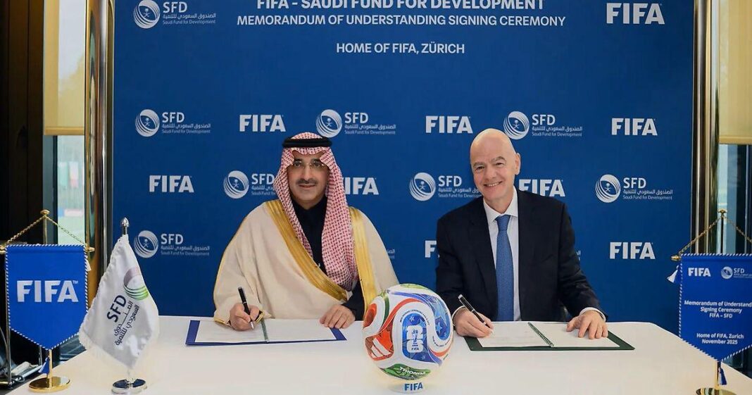 Саудовский фонд развития (SFD) и ФИФА подписали Меморандум о взаимопонимании,