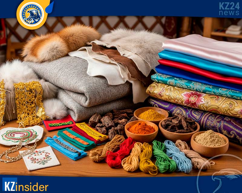 из чего шили казахскую одежду