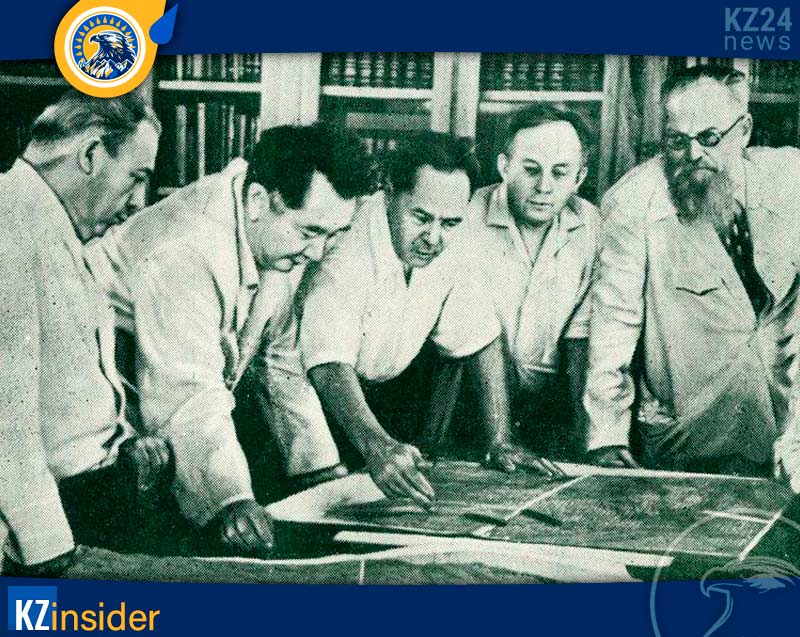 Каныш Сатпаев за работой