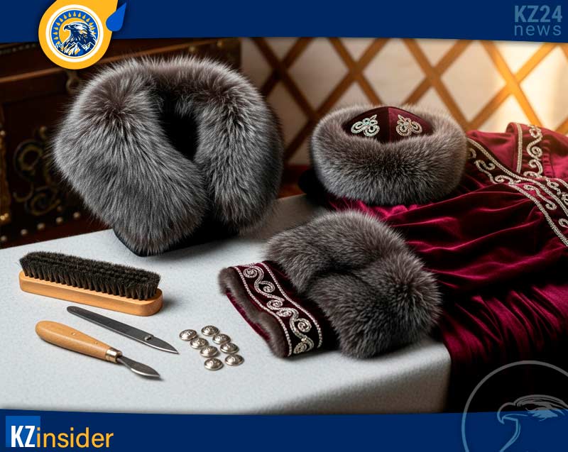 Мех в одежде казахов