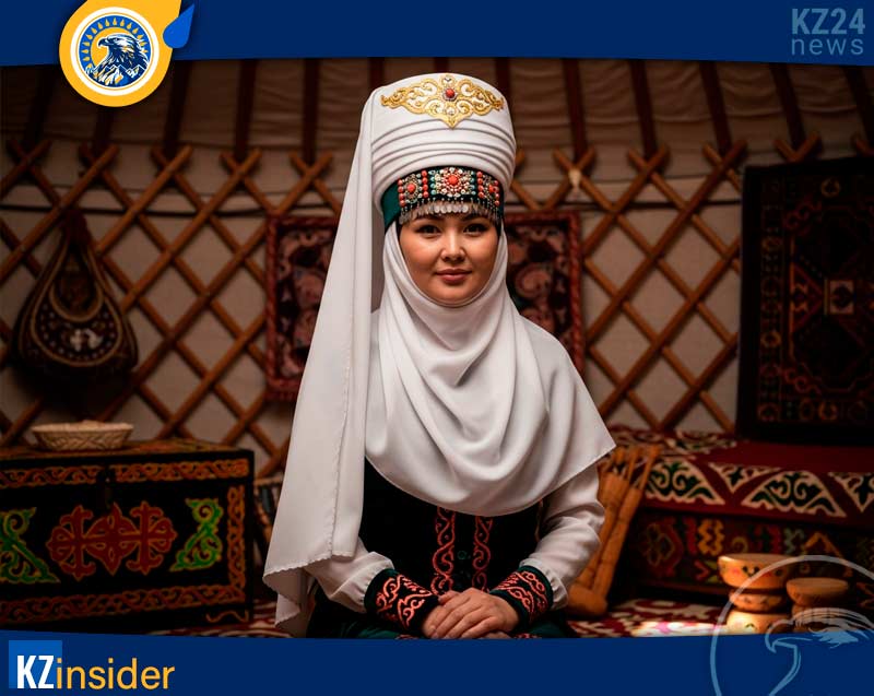 Замужняя казахская женщина
