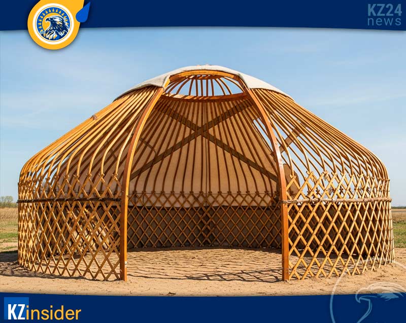 Как устроена казахская юрта
