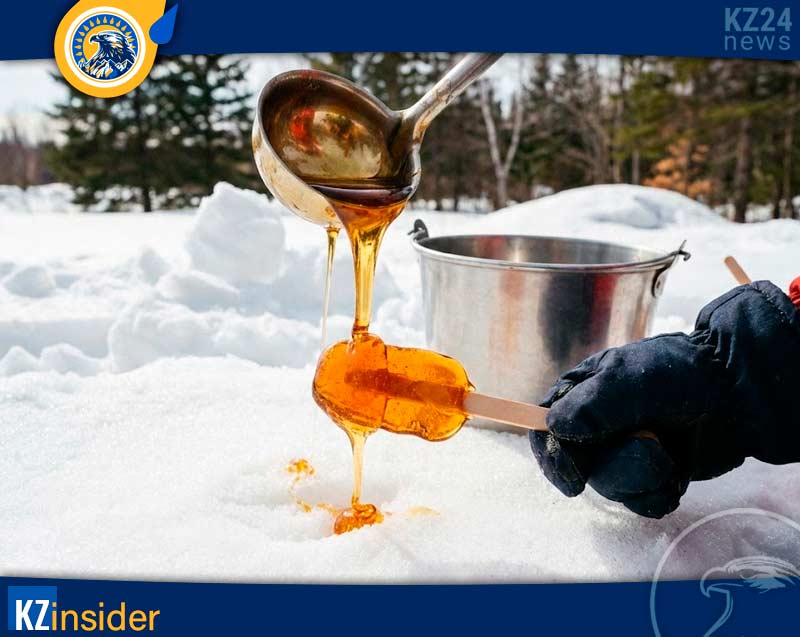 леденец «Кленовый ирис на снегу»