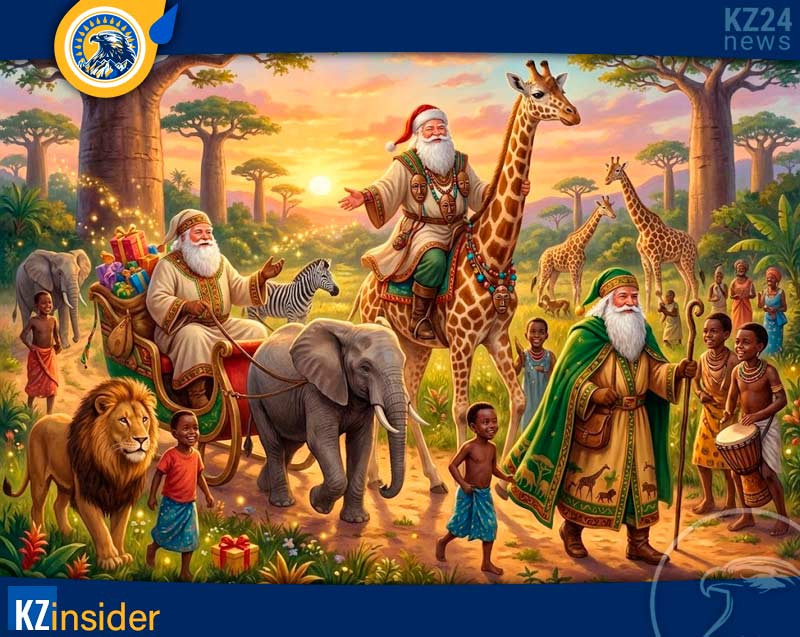 Санта-Клаус, Пэр Ноэль и Фазер Кристмас в Африке