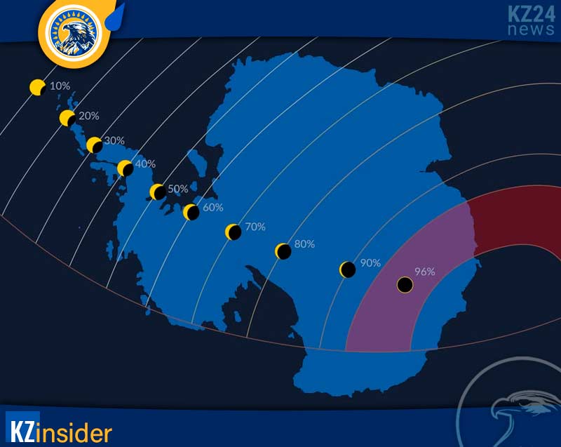 карта затмения 17 февраля 2026