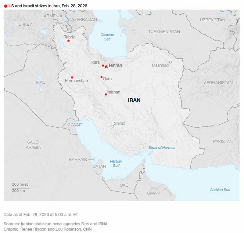 Карта ударов