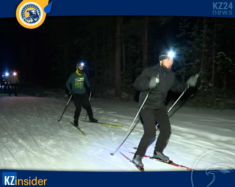 Катание на ночных лыжах