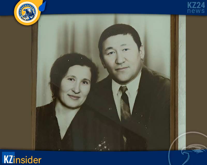 Рымкеш Абжанкызы с мужем