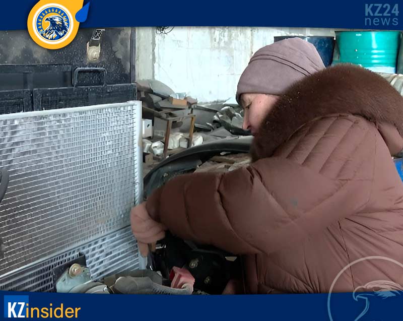 Рымкеш Абжанкызы за работой