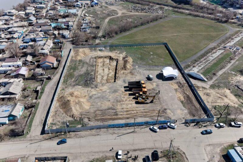 Власти Актюбинской области строят Дворец единоборств в честь Абая 1 Стройплощадка