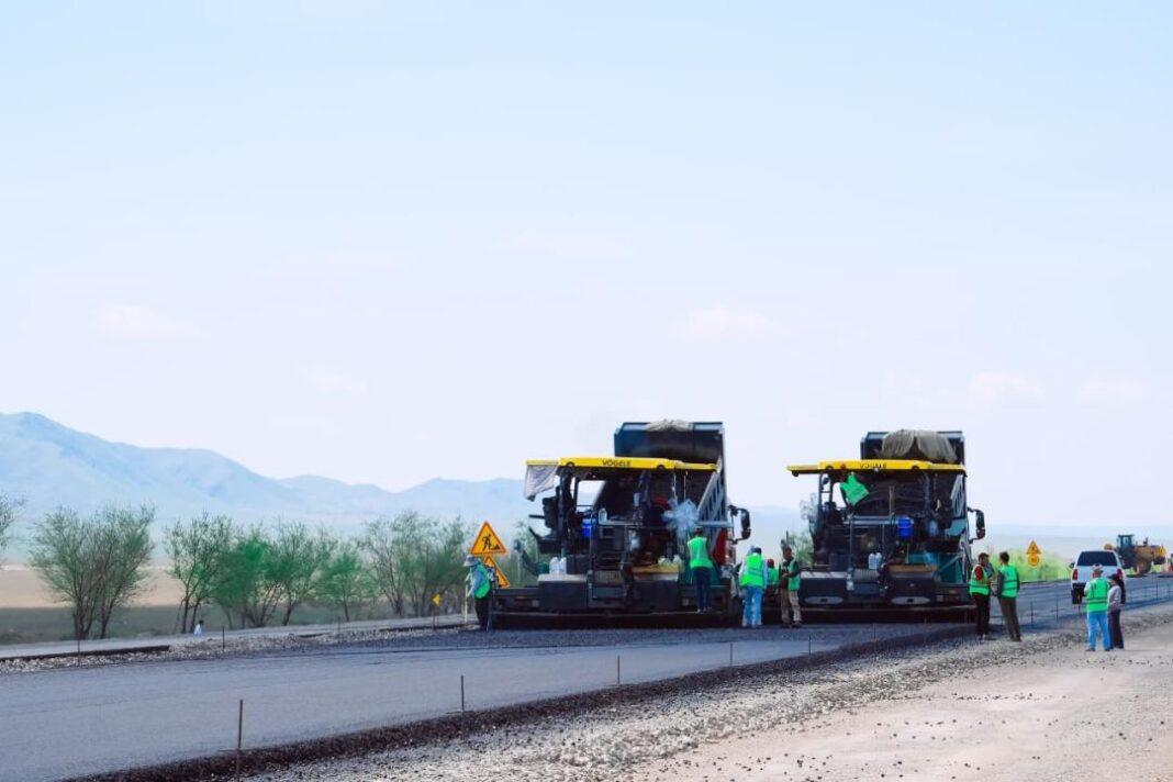 Прокладка участка трассы
