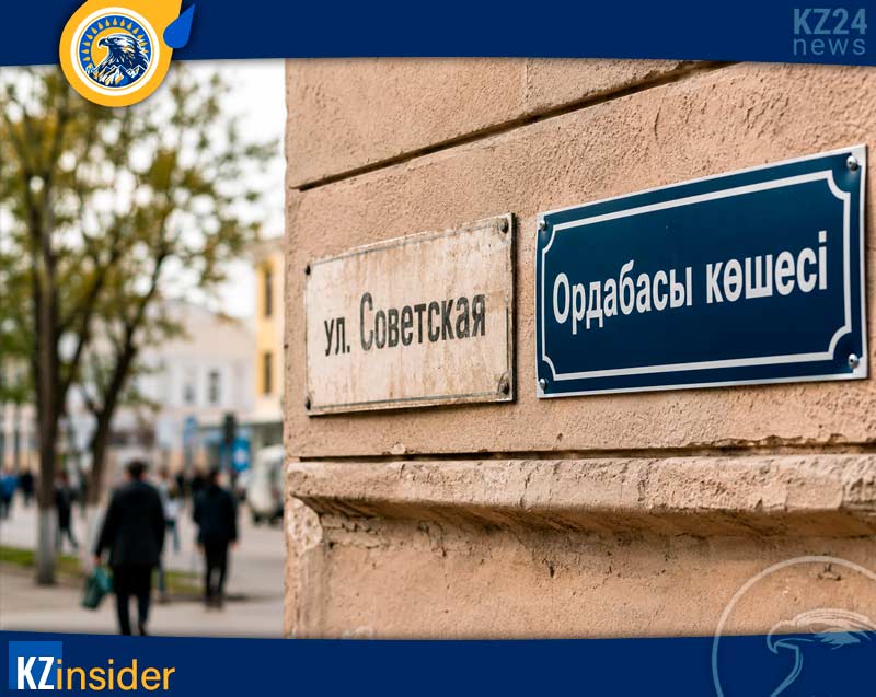 Переименование названий в Казахстане