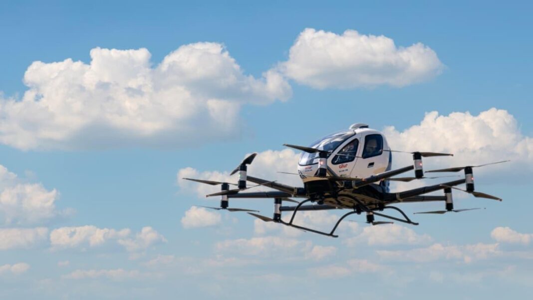 Будущее наступило: Первый пассажирский eVTOL поднялся в небо над Астаной Беспилотный аппарат