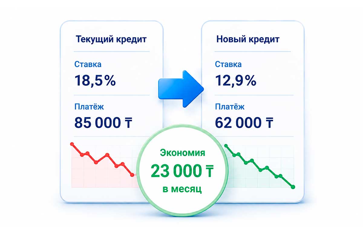 Калькулятор рефинансирования кредита