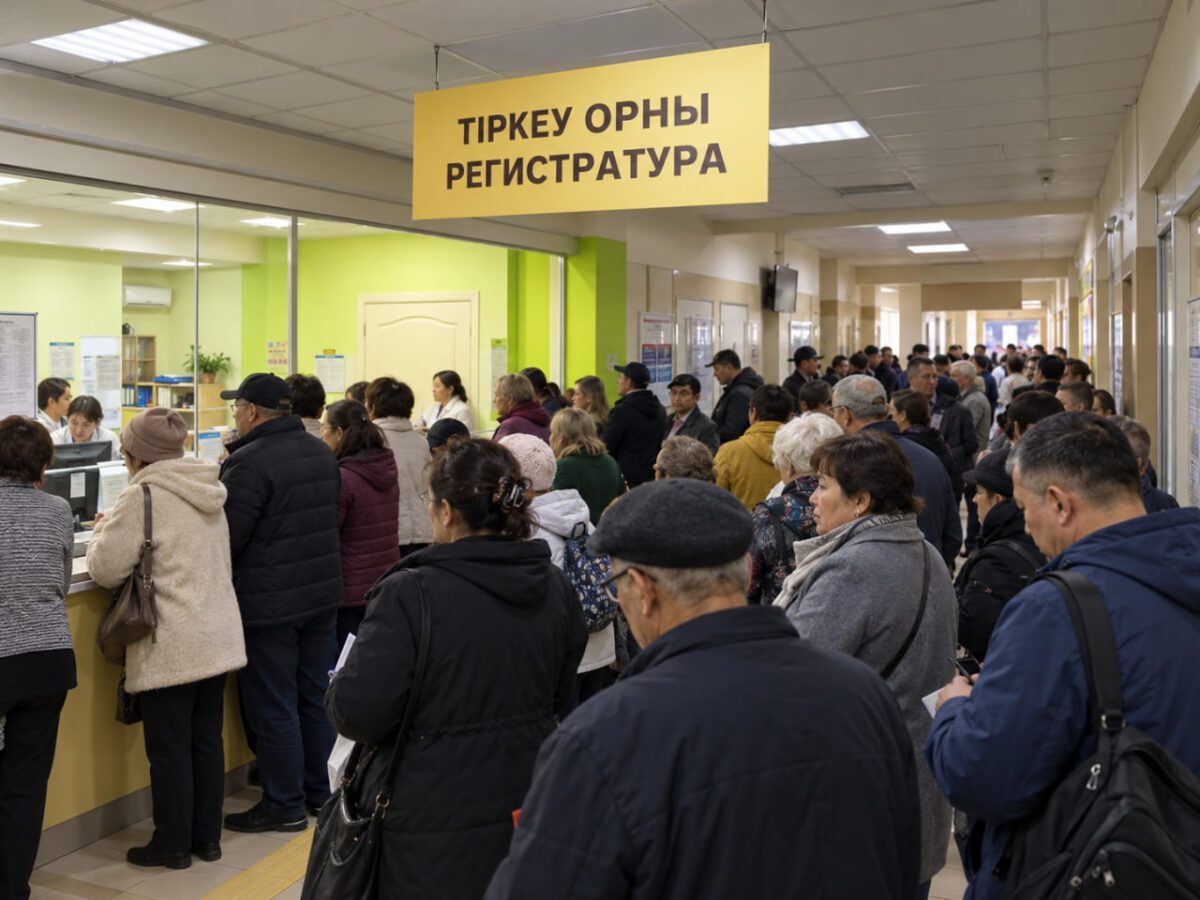 График есть, записаться нельзя: Минздрав будет проверять поликлиники каждые две недели 1 регистратура в поликлинике Казахстана