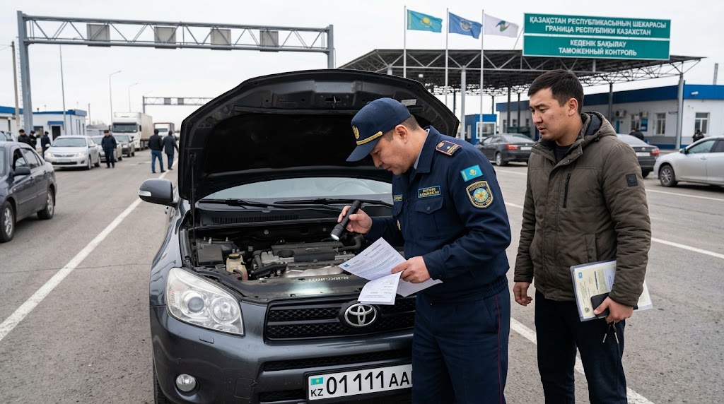 Авто на таможенном посту