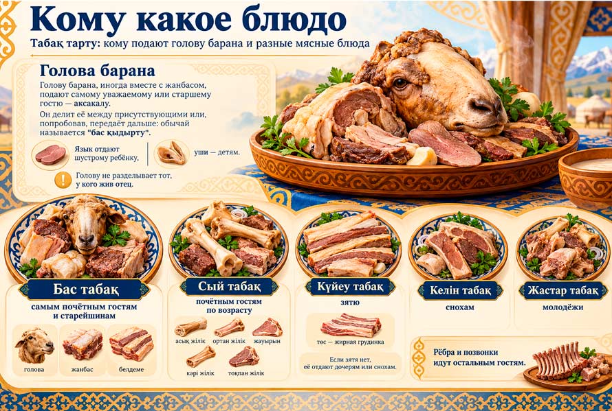 Рецепт бешбармака по-казахски: как готовят, подают и почему так называется 5 Голова барана и кому какая кость