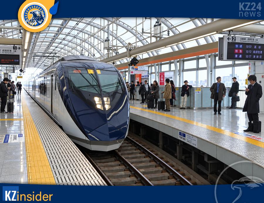 Как казахстанцам получить визу в Японию и долететь до Токио 6 Поезд Keisei Skyliner на станции