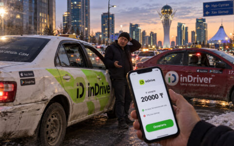 После жалоб на цены почти втрое выше обычных АЗРК предостерегло inDrive 6 Такси InDrive