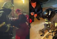 В Сатпаеве спасатели эвакуировали 14 человек из горящей пятиэтажки и спасли кошку