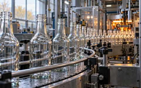 В Актобе планируют выпускать 256 млн единиц стеклотары в год на заводе за $150 млн 3 Стеклянные бутылки на промышленной линии производства упаковки